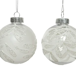 Bambalina de vidrio transparente ? 8 cm