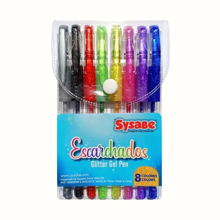 Bol?grafo escarchado set de 8 piezas