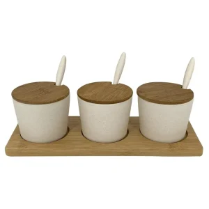 Juego de frascos con tapa 3 piezas