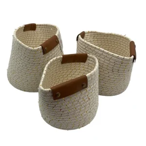 Cesta tejida mediana