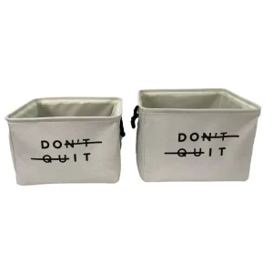 Cesta de tela blanco