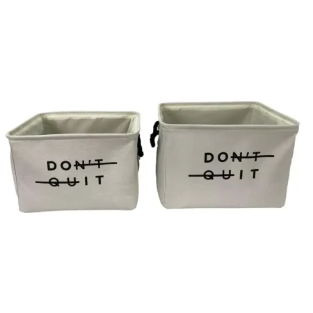 Cesta de tela blanco