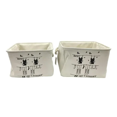 Cesta de ropa sucia estampada grande