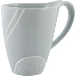 Taza de 13 x 8,5 x 10,5 cm de porcelana y bamb?
