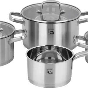 Juego de ollas de cocina de acero 201 beckum