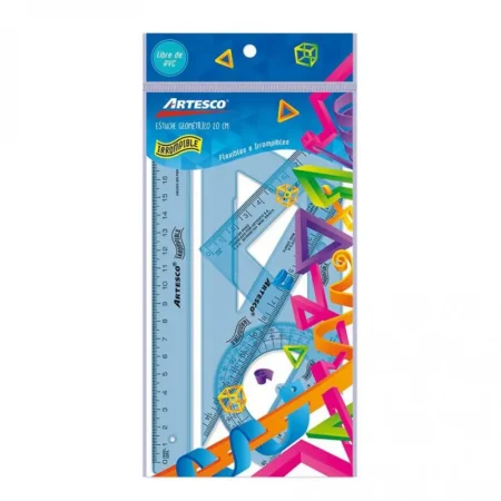 Estuche geom?trico 4 piezas