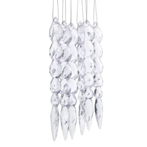 Juego de 6 adornos colgantes 15x2x1cm