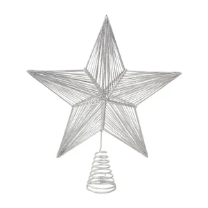 Tope de arbol en forma de estrella 5,58x24,13x27,94cm