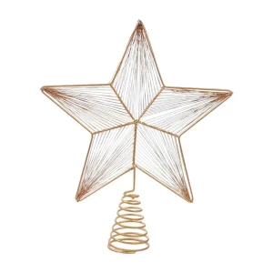 Tope de arbol en forma de estrella 5,08x22,86x27,94cm