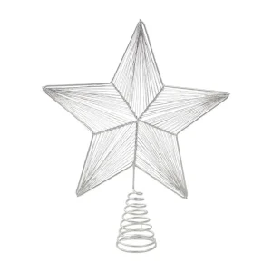 Tope de arbol en forma de estrella 5,08x22,86x27,94cm