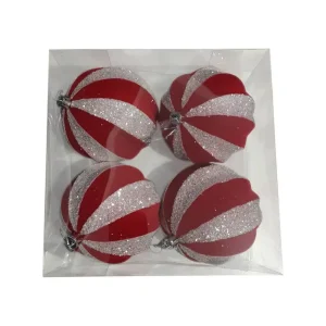 Adorno para colgar 4 piezas diseño bola 20 x 10 x 20 cm