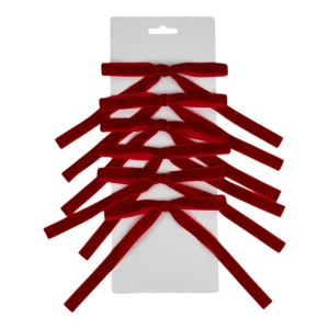 Juego de 6 lazos decorativos 32x13x1cm