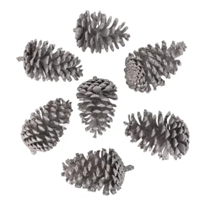 Juego de 7 piñas decorativas 7x7x12cm