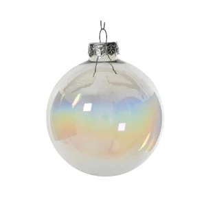 Set de 6 bambalinas de vidrio mixtas 8cm