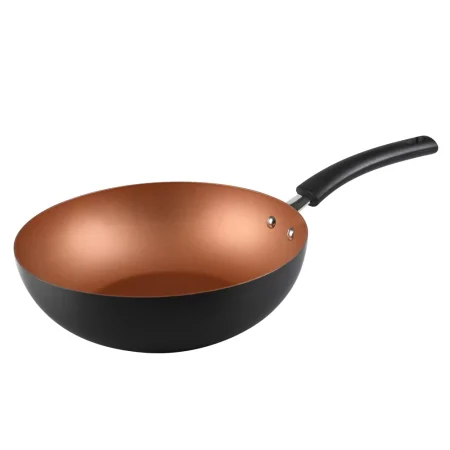 Wok de aluminio anodizado 28 cm línea Practix