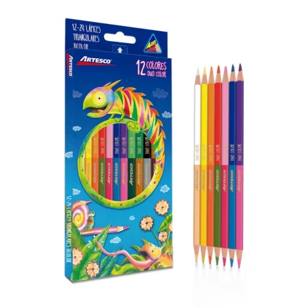 Caja de 12 colores duo