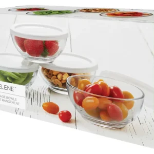 Juego tazones con tapas pl?sticas 8 piezas