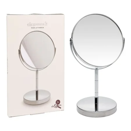 Espejo doble cara con base de metal