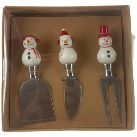 Set de 3 cuchillos para queso 17x17x4,2cm