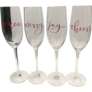 Juego de 4 copas 2400 ml 6,3 x 6,3 x 22,5 cm