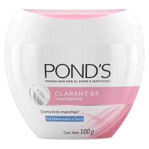 Crema facial aclarante B3 para piel seca 100 gr