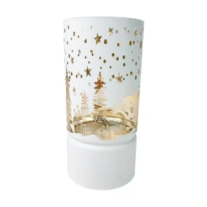 Candelabro con luz led 8x8x16,5cm