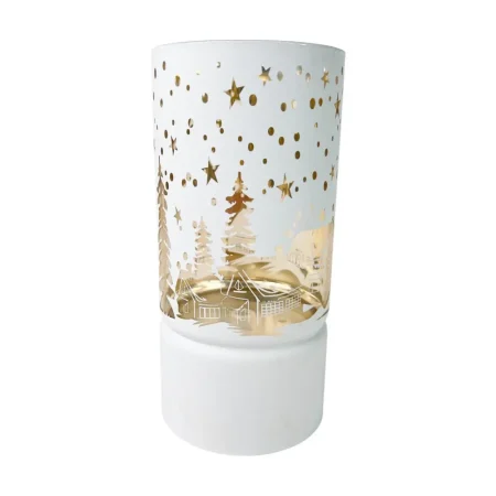 Candelabro con luz led 8x8x16,5cm