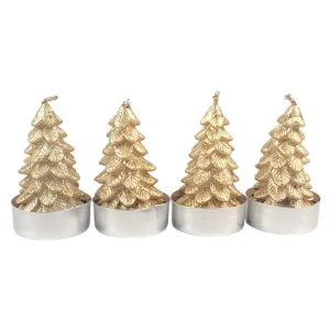 Juego de 4 velas 16x4x7,2cm