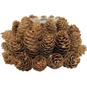 Porta vela diseño piña 17 x 17 x 8,5 cm