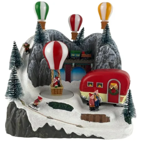 Villa navideña con luz 23,5x16x2