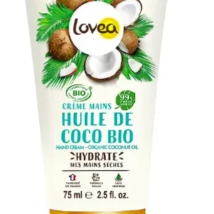 Crema de manos con aceite de coco orgánico para manos secas 75 ml