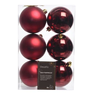 Bambalina de plástico mixtas brillante y mate Set de 6  8 cm