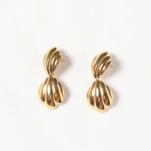 Zarcillo de concha sin perla