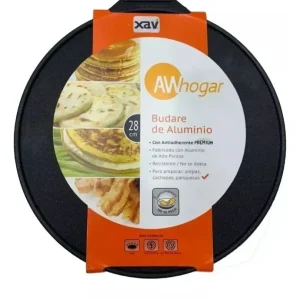 Budare de aluminio 28 cm con antiadherente premium