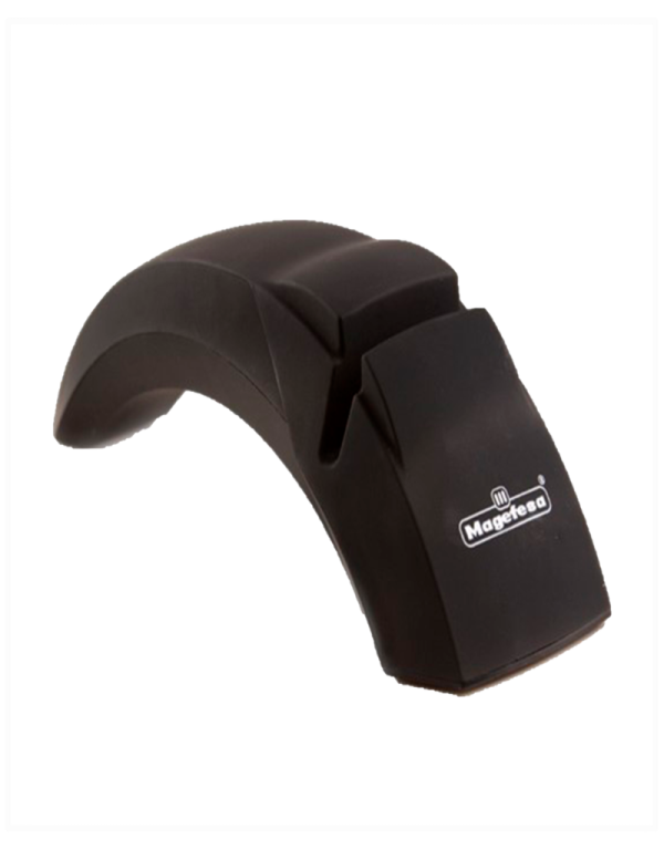 Afilador de cuchillos de pl?stico y acero inoxidable 6,1 x 6,1 x 19 cm