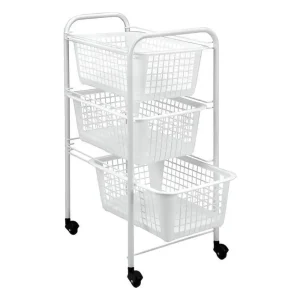 Carro rodante con 3 cestas removibles