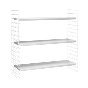 Biblioteca de 3 niveles blanco