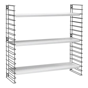 Biblioteca de 3 niveles negro