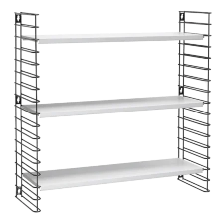 Biblioteca de 3 niveles negro