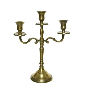 Candelabro triple  23 x 23 x 30  cm