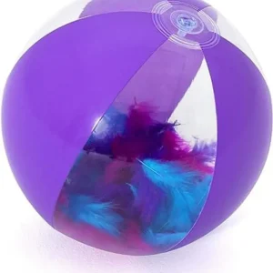 Pelota inflable con plumas 41 cm