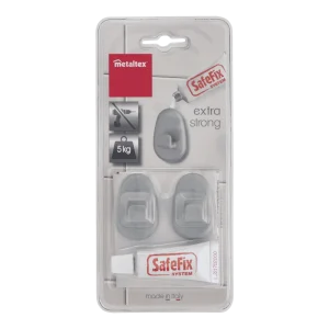 Juego de 2 ganchos + pegamento