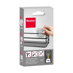 Juego de 4 ganchos adhesivos