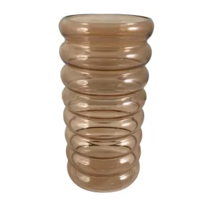 Florero rosado 12 x 12 x 25cm