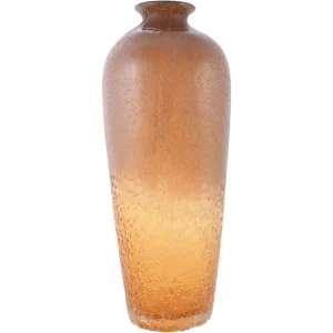 Florero ambar 15 x 15 x 38cm