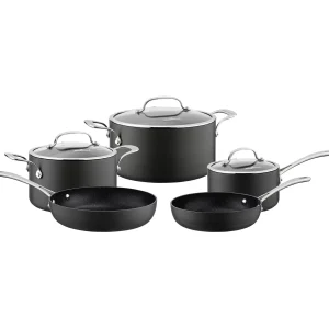 Juego de ollas 8 piezas anodizado línea Gourmet