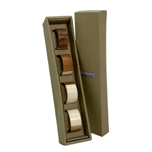 Juego de 4 anillos para servilletas 5,1 x 5,1 x 2,5 cm