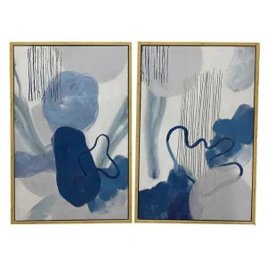 Cuadro con marco 2 piezas 60 x 90 x 4 cm