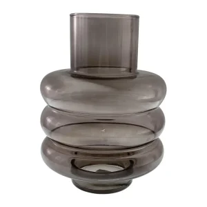 Florero gris 17 x 17 x 24cm