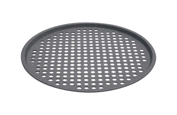 Bandeja redonda para pizza de acero al carbono 34 cm